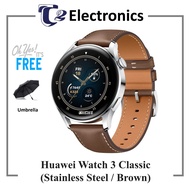 HUAWEI WATCH 3 Smart Watch [Active/Classic] **Free Umbrella** | eSIM Cellular Calling- T2 Electronics