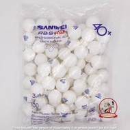 100 Pcs Bola Pingpong SANWEI ABS CLUB 40+ [PUTIH]