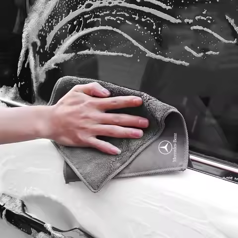 Microfiber Towel Car Cleaning Care Accessories For Mercedes Benz C180 C200 C260 C300 W108 W124 W126 