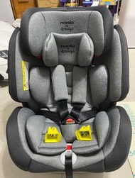 法國納尼亞Nania×Migo納歐聯名ISOFIX 360度旋轉型汽車安全座椅0-12歲