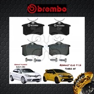 BREMBO Rear Brake Pads (1 set) - Renault Clio 4 1.6 Turbo RS, Renault Fluence 2.0CVT L30C