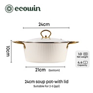 Ecowin cookware Shell Series — nonstick Stock Pot with Lid is suitable for all stovetops
