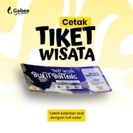 Custom TOURIST TICKET Printing - FULL COLOR - 100 pcs Pack - FAST & CHEAP