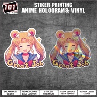 Sailoormoon great job, cut anime hologram and vinyl stickers by 101 stickers