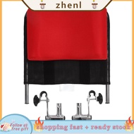 Zhenl Wheelchair Pillow Headrest Neck Support Breathable Adjust Height Aluminum Alloy Head Straight Red