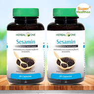 Herbal one sesamin 60 แคปซูล (pack2) เฮอร์บัล วัน เซซามิน สารสกัดจากงาดำ จาก อ้วยอันโอสถ