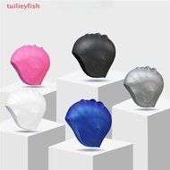 【tuilieyfish】 Ear Protection Cap, Increase Silicone Swimming Cap, Ear Protection, Hair Protection, W