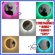 Aesthetic Wall mirror Aesthetic mirror led/ Aesthetic mirror/ Round mirror Wall Mounted