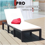 IPRO Sun Lounger Outdoor Rattan Sofa with Recliner  pool side Outdoor table and chair  sunbed Kerusi Rotan Taman Santai