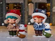 原色 異色 小野  Hirono 雪融之前 紅色 藍 Designed by Lang Limited Edition pop mart 泡泡瑪特 大公仔 大娃 盲盒 手辦 blind box fig