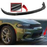 Front Bumper Lip SRT-Style Carbon Fiber Look Spoiler Splitter Compatible with Dodge Charger 2015-202