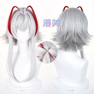Xiaowen Mai Cosplay Wig Delta Force Hackclaw Long Grey Heat Resistant Synthetic Hair