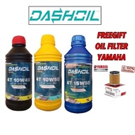 DASHOIL / DashOil 4T 20w50 15w50 10W40 10W50 Semi Synthetic FULLY SN Motorcycle Engine Oil Minyak Hi
