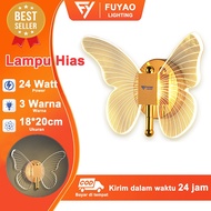 FUYAO LIGHTING Modern Aesthetic Butterfly Wall Lamp with 3 Colors