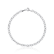 SK Jewellery Classic 10K White Gold Link Bracelet
