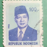 Perangko Soeharto, perangko kuno suharto 1986, perangko 100 rupiah