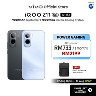 New Arrival vivo iQOO Z11 5G 24*(12+12)+256GB 9020mAh 90W 7k mm² Icecore Cooling System 144Hz 1.5K A