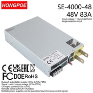 0-48V 83A 4000W Adjustable Power Supply AC-DC 0-5V 0-10V PLC PMW Signal Control Transformer, suitabl