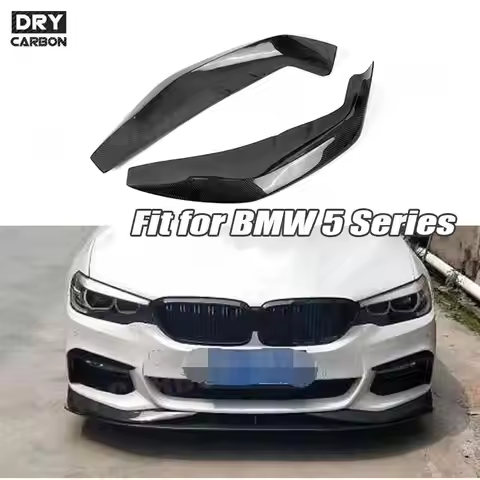Carbon Fiber Front Lip Splitters Aprons for BMW 5 Series G30 G31 520i 530i 540i M Sport 2017 2018 20