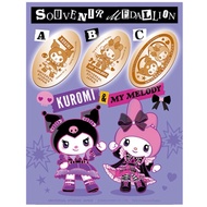 [77 Japan Daigou] Universal Studios Commemorative Coins Kuromi Melody Universal Commemorative Coins