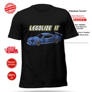 Lego toy Nissan Skyline R34 GTR Fast and Furious sport car cotton tshirt