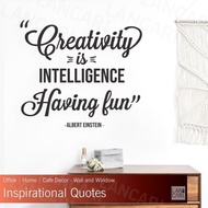 Albert Einstein Quotes wall Sticker quote Sticker quote Glass wall