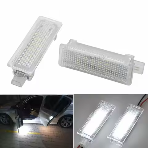 Car LED Door Light Welcome Courtesy 2Pcs For BMW Mini Cooper R50 R52 R53 R60 E81 F20 E90 E91 E92 E93