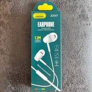 (龍年清屋清貨優惠🐲🧧) 【平價出售！】全新未使用！Jokade Earphone 耳機 (3.5MM plug) Earphone with Microphone
