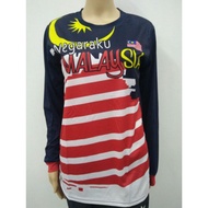 Baju jersi Negaraku Malaysia lengan panjang Jersey Nagaraku Malaysia long sleeve