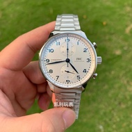 ZF Watch Portugal IW371617Steel Band Transparent Bottom Portuguese Meter Blue Needle Mechanical Watc