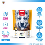 WANPY Soft Beef Jerky Slices 100 gr - Camilan Anjing Wanpy