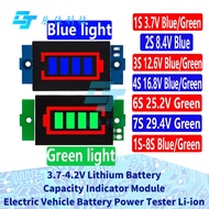 1~5 PCS 1S 2S 3S 4S 6S 7S 8S Single 3.7V Lithium Battery Capacity Indicator Module 4.2V Blue Green D