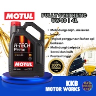 MOTUL H-TECH Prime Motul Fully Synthetic Engine Oil 5W40 API SN (4L) [100% AUTHENTIC GUARANTEE] Minyak Hitam Kereta