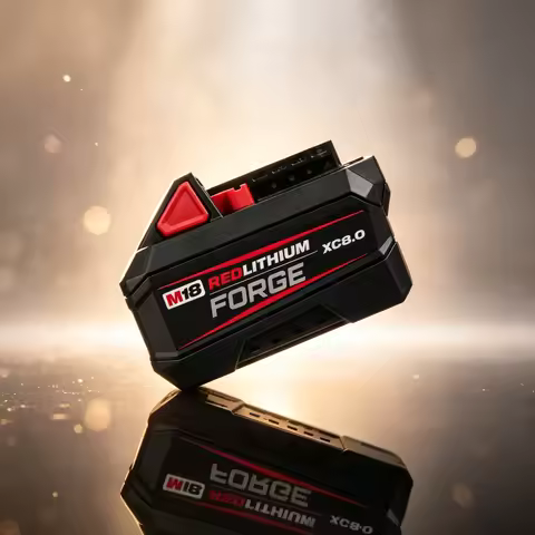 Milwaukee FORGE XC M18 8.0Ah RED LITHIUM 18V High Output Battery,Industrial-Grade Power for High-Tor