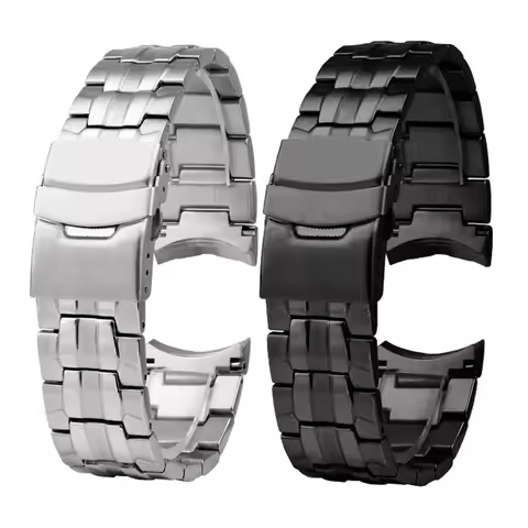 For Casio EF-550 Men's Stainless Steel Watchband EDIFICE Series 5051 EF-524D Bracelet Waterproof Sil
