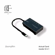 Actual Card Reader 6 in 1 USB-C 6-Channel Supports SD TF CF MS XD M2