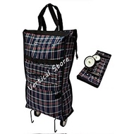 Basic Multipurpose Shopping Trolley Bag with 2 Wheels