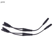 [KUI] IEC 320 C8 2Pin Male To 2 X C7 Female Y Split Power Cable About 28CM IEC 320 C7 To C8 Extensio