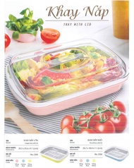 ⭐️ Khay nhựa cao cấp duy tân có nắp bảo quản thực phẩm ⭐️