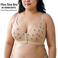 Comfortable Support Front Closure Underwire Bra - Easy Wear for Women Sizes 36-50 A-G Cup