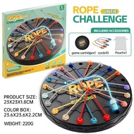 Rope Knots Challenge Game Board Game IQ Game Rope Untying Toy Puzzle Toy Table Game for Kids