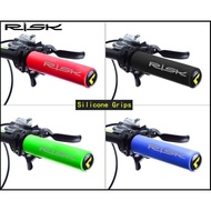 (Black) Risk Silicone Foam Grip Handle Grip - bicycle / escooter / ebike / Fiido / AM / TEMPO / Venom / Escooter / MTB B