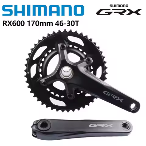 Shimano GRX RX600 Crank 2x10Speed Road Bike Crankset 170MM 172.5MM 175MM 46-30T Chainring 20S Gravel