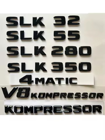Gloss Black SLK Class R170 R171 R172 SLK32 SLK55 SLK200 SLK230 SLK250 SLK280 SLK300 SLK320 SLK350 Em
