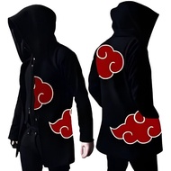 Anime jacket akatsuki robe hoodie / Akatsuki Anime Animation Men's Hoodie Jacket