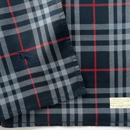 Burberry 復古手帕 格紋藍色 禮物 19 x 19 英吋