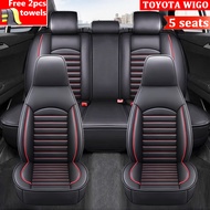 Toyota wigo Car seat cover five-seater leather car seat protector car interior set Suitable for seat