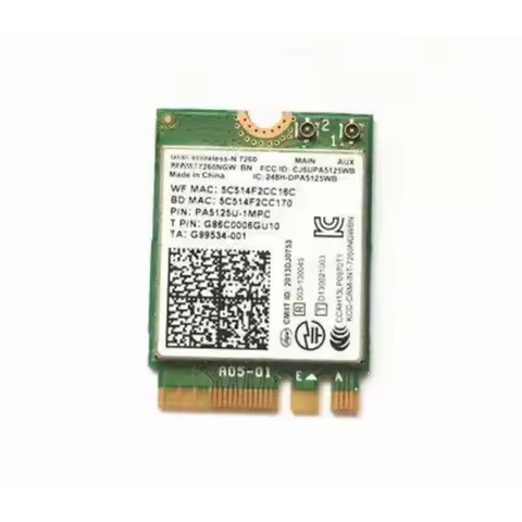Card for Intel Wireless-N 7260NGW BN M.2 NGFF 300M bluetooth BT4.0 WIFI Card dell asus acer