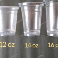 gelas plastik 10 oz 12 oz 14 oz 16 oz cup gelas cup oz bubble boba