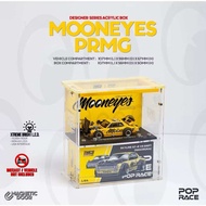 MOONEYES PRMG KOTAK ACRYLIC Mini GT Acrylic Display Box for 1:64 Diecast Car Model Display( INNO64 P